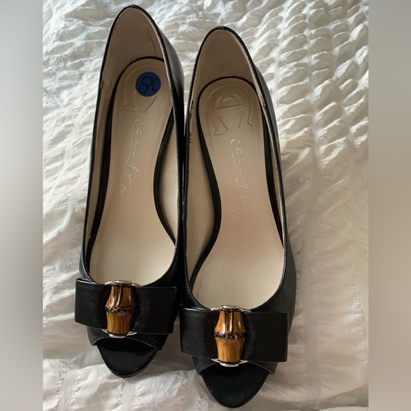 Etienne Aigner luxe Violet women’s open toe shoes size 5.5 - Picture 2 of 15